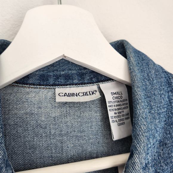 Vintage Cabin Creek Blue Denim Barn Jacket Chore Coat S - Picture 4 of 9